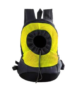 Pets Carrier Bag / Dogs and Cats Travel Backpack Carrier - Yellow & Black