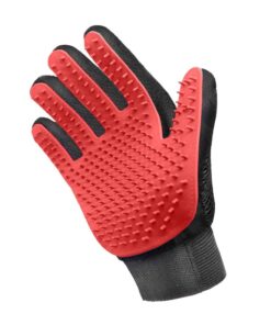 Pets Grooming Glove Hair Remover / Deshedding / Massage Gloves Dogs And Cat - Red