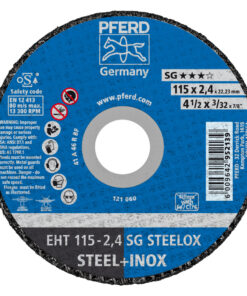 PFERD Cut-off wheel EHT 115x2.4x22.23 mm flat Performance Line SG STEELOX for steel/stainless steel