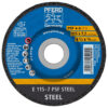 PFERD Grinding wheel E 115x7.2x22.23 mm Universal Line PSF STEEL for steel