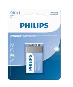 Philips Alkaline 6LR61P1B 9V Battery (10 pack)