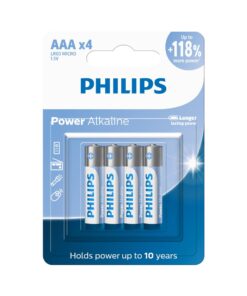 Philips Alkaline LR03P4B AAA Battery