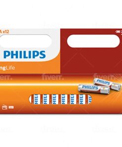 Philips Longlife Zinc AAA Batteries 1.5V 12 Pack