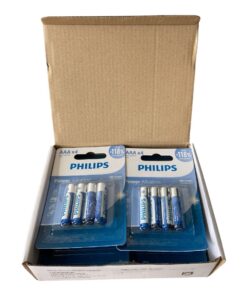 Philips LR03P4B Power Alkaline AAA - 12 x 4 Blister Packs (48 Batteries)
