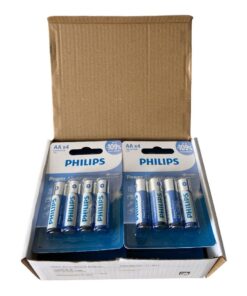 Philips LR6P4B Power Alkaline AA - 12 x 4 Blister Packs (48 Batteries)