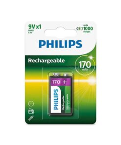 Philips - Rechargeable 9V Battery 8.4V 1 Pack