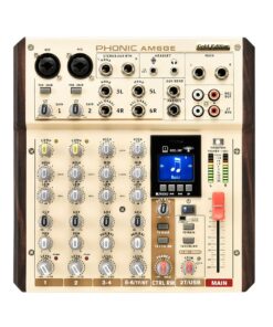 Phonic AM6GE 6 Channel Recording Mixer with Wireless Bluetooth
