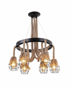 Physis trading Vintage Indoor Rope Pendant Light