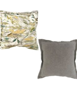 Pia Kiwi Leaves Scatter Cushion Set of 2 (Inner Included) - 50 cm