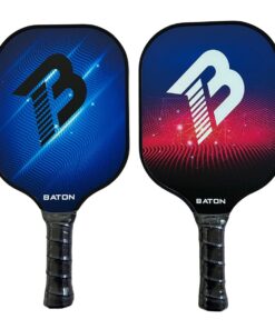 Pickleball Paddle Baton - Set of 2 - Blue and Red