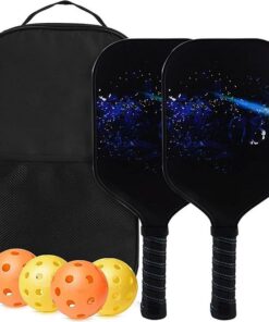 Pickleball Set - Lazer Design - Classic Black Bag