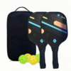 Pickleball Tennis Set including Bats Starry Sky Series - Purple