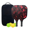 Pickleball Tennis Set including Bats Starry Sky Series - Red