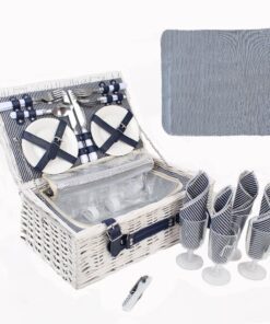 Picnic Basket Wicker style for 4 people