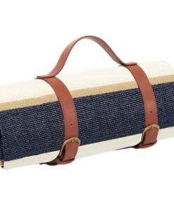 Picnic Blanket Large Foldable Outdoor Camping Picnic Beach Mat with Handle - Stripe