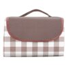 Picnic Blanket, Large Portable Outdoor Beach Picnic Blanket Mat with Handle - Brown