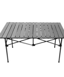 Picnic Portable Black Aluminum Camping Furniture Easy Folding Outdoor Table