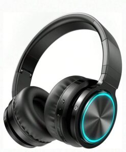 PICUN - B12 - HD Stereo Sound Wireless Headphones With RGB Lighting - Black