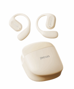 PICUN - H1 - Ultra Low Latency Wireless v5.3 Over-Ear Earbuds - Beige