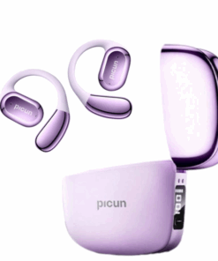 PICUN - H1S - Voice Control Earbuds With LED Power Display Case - Purple