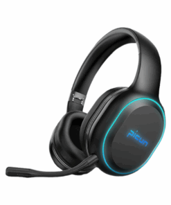 Picun - P80x - Foldable Wireless Headphones With RGB Lights - Black