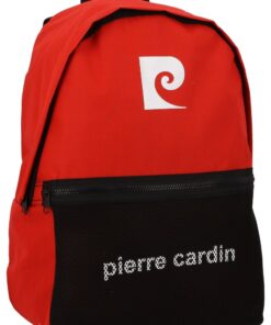Pierre Cardin Ashton Mesh Backpack - Red / Black