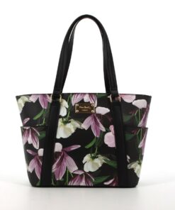 Pierre Cardin Imari Floral Tote - Black Floral