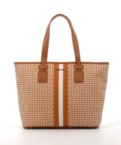 Pierre Cardin Mikayla Printed Tote Bag - Tan White