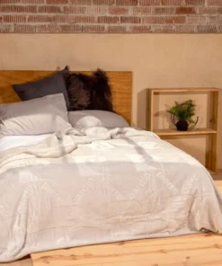 Pierre Cardin Plush Heavy Weight Mink Blanket Silver