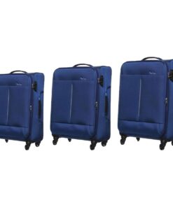 Pierre Cardin Ultralight 3 Piece Trolley Luggage Set - Blue
