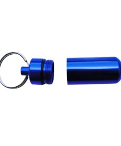 Pill Keychain Holder Blue