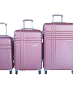 Pink 3-Piece Hardside Luggage Set