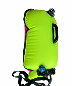 Pink and Green 20lt Swim Tow Float with Dry Storage and Adventure Light