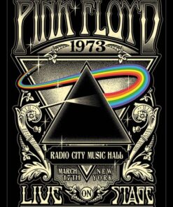 Pink Floyd (1973) Poster with Black Frame