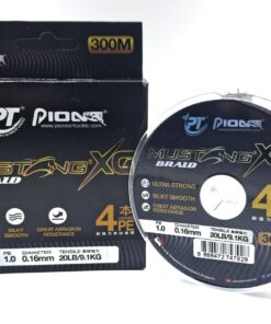 Pioneer Mustang XG Braid Fishing Line 4x Carrier PE 300m 20lb/9.1kg 0.16mm
