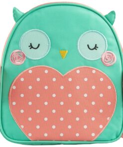 Planet Buddies Owl Backpack Lunch Bag Green/Pink