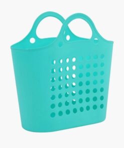 Plastic Beach Tote Bag, Large - Turquoise