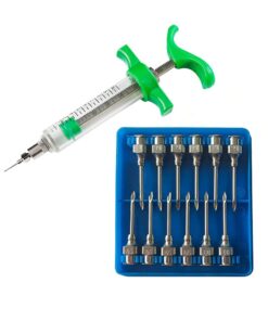 Plastic Steel Syringe Unajustable 20ml with Veterinary Needle 18GX1(25mm)