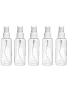 Plastic Travel Empty Spray Pump Bottle - 50ml - 5 Pack