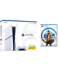 Playstation 5 Slim Console with disc drive and Mortal Kombat 1 (PS5 Slim)