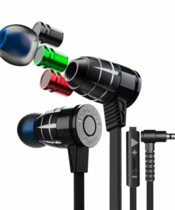 Plextone G25 - Mark III - Pro Gaming Earphones with HD Mic & Case - Black