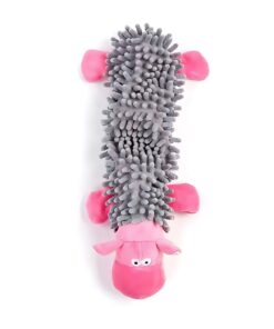 Plush Squeaky Pet Toy Durable Dog Interactive Game - Hippo