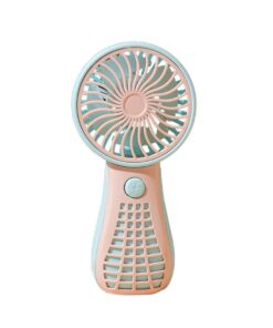Pocket fan Portable Mini USB Rechargeable Handheld Powerful Fan - Pink