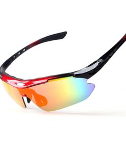 Polarised Sunglasses Cycling Running Outdoor Sports Goggles for Women Men - Red