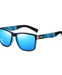 Polarized Sports Vintage Sunglasses Cycling Fishing Golf Fashion Sunglasses - Blue