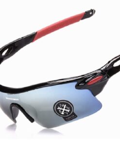 Polarized Sunglasses (UV400) - Unisex - Black & Red