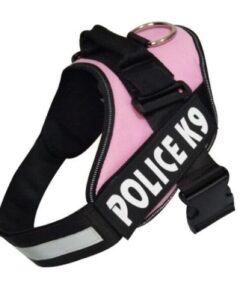 Police K9 Dog Harness - Pink - L
