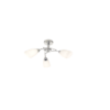 Polished Chrome with White Frosted Glass Ceiling light - EMS