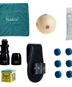 Pool & Snooker Cloth, Ball, Tip Mate, Chalk, Holder, Glue & Leather Tip Kit