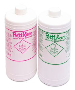 Porta Potty Chemicals 1L PottiKem & 1L PottiRinse